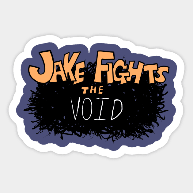 Jake Fights The Void Sticker by JbombCreative